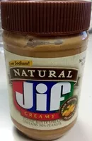 Amount of sugar in Natural Creamy Peanut Butter