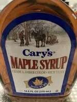 Amount of sugar in Cary's, Maple Syrup