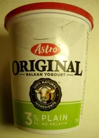 Amount of sugar in Astro Original 3% Plain Dahi (yogourt)