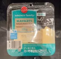 Amount of sugar in Havarti Cheese Slices