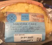 Amount of sugar in Madeira Cake