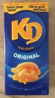 Amount of sugar in Kd original macaroni and cheese