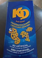 Amount of sugar in Underwater Shapes Kraft Dinner
