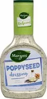Amount of sugar in Poppyseed salad dressing