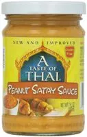 Amount of sugar in Peanut satay sauce