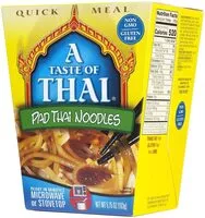 Amount of sugar in Pad thai noodles