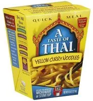 Amount of sugar in A taste of thai, quick meal yellow curry noodles