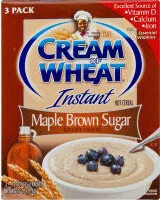 Amount of sugar in Instant hot cereal maple brown sugar
