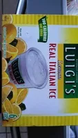 Amount of sugar in Lemon real italian ice, lemon