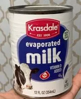 Amount of sugar in Evaporated milk