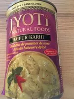 Sugar and nutrients in Jyoti natural foods