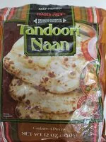 Amount of sugar in Trader Joe's Tandoori Naan Contains 4 Pieces