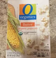 Amount of sugar in Butter organic popcorn