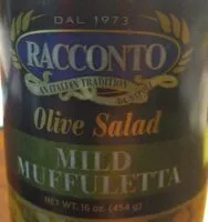 Amount of sugar in Olive Salad Muffuletta