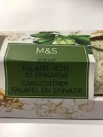 Amount of sugar in Wrap Falafel Rôti et Épinards