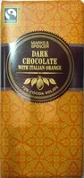 Dark chocolate with italian orange