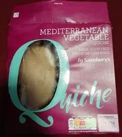 Amount of sugar in Mediterranean vegetable quiche