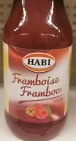 Amount of sugar in Coulis framboise