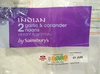 Garlic and coriander naan