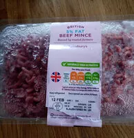 Raw minced beef steak with 5 fat