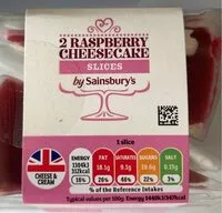 Amount of sugar in 2 raspberry cheescake