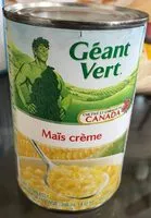 Amount of sugar in Green Giant Cream Style Corn Niblets