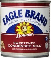 Amount of sugar in Brand sweetened condensed milk