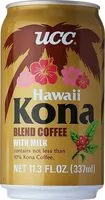 Amount of sugar in Ucc hawaii kona blend coffee with milk