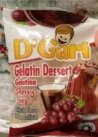 Amount of sugar in Sherry Gelatin Dessert