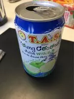 Amount of sugar in Tas Brand Coconut Juice - Young Coconut Juice
