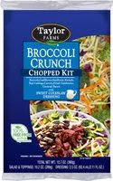 Amount of sugar in Broccoli crunch chopped salad kit with sweet coleslaw dressing