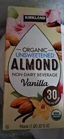 Amount of sugar in Organic Unsweetened Almond Non-Diary Beverage Vanilla