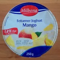 Amount of sugar in Joghurt Mango Yogurt