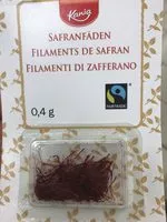 Amount of sugar in Filaments de safran