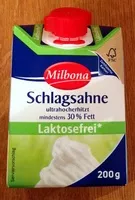 Amount of sugar in Schlagsahne Laktosefrei