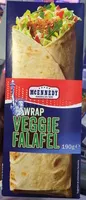 Amount of sugar in Wrap Veggie Falafel légumes