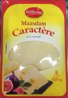 Amount of sugar in Maasdam Caractère