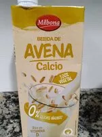 Amount of sugar in Bebida de avena calcio