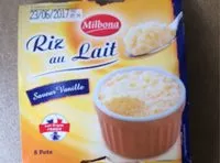 Amount of sugar in Riz au lait saveur vanille
