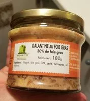 Amount of sugar in Galantine au foie gras