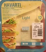Amount of sugar in Havarti queso en lonchas light