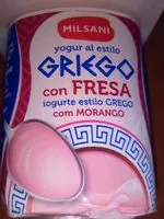 Amount of sugar in Griego con fresa