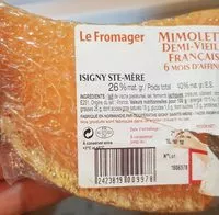 Amount of sugar in Mimolette demi vieille