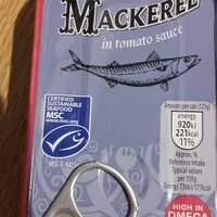 Amount of sugar in Mackerel in tomato sauce