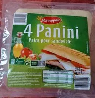 Amount of sugar in 4 pains à panini