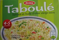 Amount of sugar in Taboulé (Tomate et huile d'olive vierge extra)