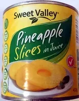 Amount of sugar in Sweet Valley Pineapple Slices in Juice 