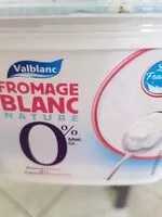 Amount of sugar in Fromage blanc nature 0% MG