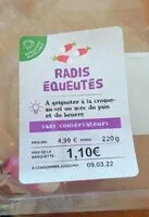 Amount of sugar in Radis équeutés