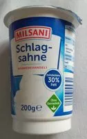 Amount of sugar in Schlagsahne